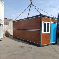 Maison conteneur préfabriquée pliable 20ft 40ft, déploiement rapide, abri modulaire d'urgence et bureau temporaire, maison portable