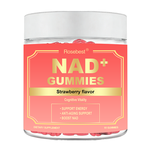 Integratore Anti-età Rosebest con Formula Personalizzata, 1000mg di NAD Nicotinamide Riboside in Gommose con Resveratrolo e Quercetina Fitosomica - Product Image 1