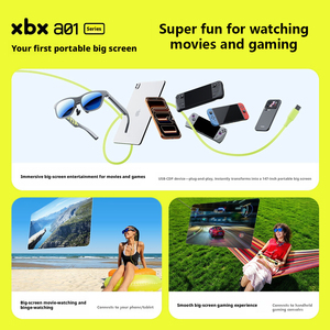 2026 New XREAL xbx a01 AR Glasses 62g Ultra-<b>Light</b> 1600nits 147" HDR10 Virtual Screen USB-C <b>Plug</b> and Play for Phone PC Steam Deck - Product Image 4