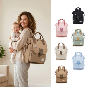 Sac à langer pour femme de grande capacité, nouvelle mode, léger, pour l'extérieur, avec compartiment pour <span class=keywords><strong>biberon</strong></span> - Product Image 1