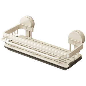 Suction Cup Kitchen Storage Rack L Wall Mounted Drain Rack Waterproof Rectangle Shape - Product Image 5