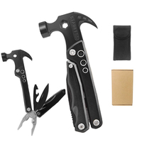 10 en 1 mini marteau multitool équipement de camping et marteau de travail pince couteau de survie