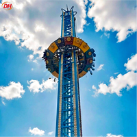 Manège de parc d'attractions 13m - 52m : Tour de chute libre rotative et palpitante pour adultes, à vendre