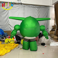 Costume de dessin animé gonflable pour défilé, gros ballons, costume de jet gonflable vert