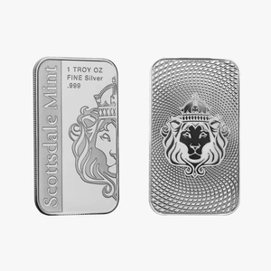 Barre commémorative en <span class=keywords><strong>argent</strong></span> plaqué non magnétique, nouvelle pièce Scottsdale Lion d'un oncle, pour présentation et collection - Product Image 5