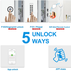 Nuevo Producto: Cerradura Inteligente para Puerta con Huella Dactilar M532TUYA APP Estilo <span class=keywords><strong>Nuki</strong></span>, No Requiere Cambio de Cilindro, Compatible con Alexa o Google Home - Product Image 3