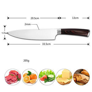 <span class=keywords><strong>Couteau</strong></span> <span class=keywords><strong>de</strong></span> chef professionnel en acier inoxydable à haute teneur en carbone <span class=keywords><strong>de</strong></span> 8 pouces, <span class=keywords><strong>couteau</strong></span> <span class=keywords><strong>de</strong></span> chef japonais pour <span class=keywords><strong>cuisine</strong></span> commerciale, ensemble <span class=keywords><strong>de</strong></span> couteaux pour la maison et les restaurants - Product Image 3