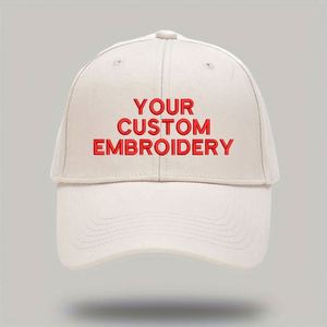 Vintage Washed Custom Text Baseball Cap Retro Sporty Dobby Terry Common Image Hand Embroidered Adjustable Metal Buckle Unisex - Product Image 6