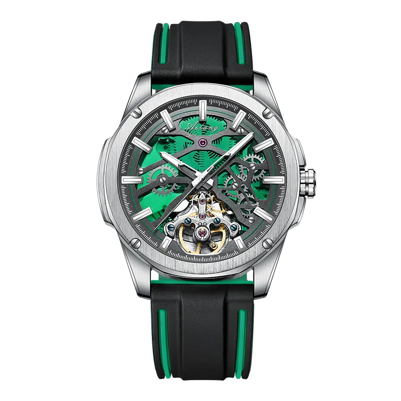 New Men's Skeleton AILANG Brand Tourbillon Automatic Mechanical Watch Fashion Luminous Men's Watch