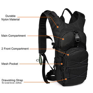 Mochila de Hidratación Deportiva Personalizada de Fábrica BSCI con Bolsa de Agua de 3L para Correr, Senderismo, Ciclismo - Product Image 4