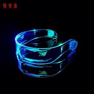 Cyber punk LEDメガネ輝くアイウェアハロウィンクリスマスパーティー流行のコスプレお祝いイベントパーティーアクセサリー7色 - Product Image 6