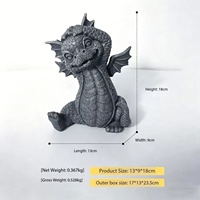Statue de dragon en gros pour jardin, art déco abstrait, décoration extérieure en résine, sculpture zen yoga, pour patio, pelouse, cour, balcon, intérieur, cadeau