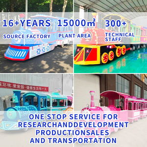 Centro comercial barato, trenes eléctricos para niños pequeños, paseos en parque de atracciones, tren turístico de uno a cuatro alimentado por batería, No con pista - Product Image 3