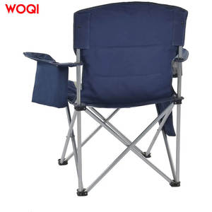 Chaise pliante de camping Woqi 23.22x23.22x38.97 pouces, structure en aluminium, tissu Oxford, pour la pêche et les activités de plein air - Product Image 1