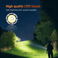 Lampe torche tactique KUAYI en alliage d'aluminium, LED haute luminosité, mini, portable, étanche, pour le camping, avec clip de fixation sur le chapeau