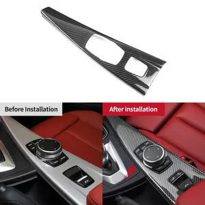 Shasha Multimedia-Panel-Aufkleber aus Karbonfaser als Autozubehör für BMW F33 Cabrio F83 M4 Dekoration Werkspreis