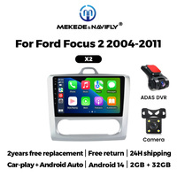 MEKEDE pemutar Radio Multimedia mobil, pendukung Stereo Dvr WIFI FM kamera kabel USB untuk Ford Focus 2 2004 2008 2011 otomatis