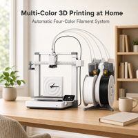 Impresora 3D Lab A1 Combo, Sistema AMS Lite Multicolor, Impresión de Alta Velocidad 500 mm/s, Autocalibración, Funcionamiento Silencioso