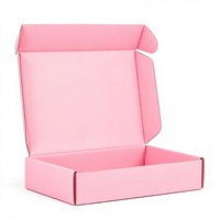Großhandel Recycelte Rosa Karton-Versandboxen, 4mm Faltbare Maßgefertigte Papierboxen mit Bronziertem Logo für Bekleidung und Geschenke