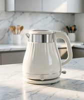 Bouilloire électrique sans fil vintage 1,8 L, 1000-1800 W, base rotative à 360°, arrêt automatique, en acier inoxydable, vente en gros YD-1863B