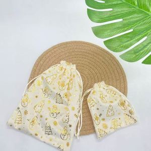 Sac d'emballage pour bijoux, petite pochette cadeau en velours doux, sac de rangement anti-poussière avec cordon de serrage, vente en gros - Product Image 3