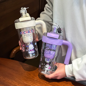 Gobelet double Sanrio My Melody Cinnamoroll 500 ml avec paille et poignée pour enfants, étudiants, utilisation en randonnée - Product Image 3