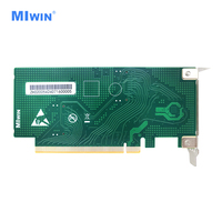 Carte adaptateur AI Server PCIe 4.0 à connexion directe, carte Riser PCIE 4.0 X16 vers 2* SFF 8654 X8 pour bifurcation PCIE