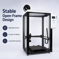 Imprimante 3D à cadre ouvert de grande taille 600x600x1200mm, plateforme haute capacité, système industriel FDM, double extrudeur, nivellement automatique, plateau chauffant