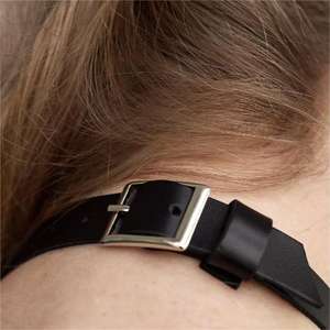 Chaud en gros en acier inoxydable 316l Sexy en cuir noir <span class=keywords><strong>tour</strong></span> <span class=keywords><strong>de</strong></span> <span class=keywords><strong>cou</strong></span> joint torique collier Kitty collier personnalisé chaîne motard <span class=keywords><strong>tour</strong></span> <span class=keywords><strong>de</strong></span> <span class=keywords><strong>cou</strong></span> femmes hommes - Product Image 2