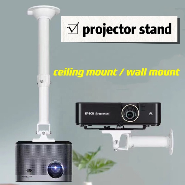 150-300cm Extendable Aluminum Alloy Projector Ceiling Mount with Universal Compatibility & Angle Adjustment
