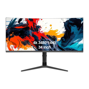 Écran LED courbe de 34 pouces <span class=keywords><strong>4K</strong></span> 75Hz LCD Moniteur de jeu sans bordure avec ports DP VGA et barre de rétroéclairage RVB - Product Image 1