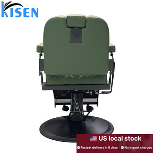 Silla de masaje eléctrica de lujo, moderna, de cuero negro, sin plomería, para salón de belleza, Kisen, envío gratis, gran oferta. - Product Image 6