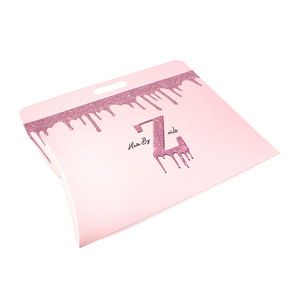 Custom <strong>Cheap</strong> LOGO Printed Cosmetic Bundle Wigs Paper <strong>Pillow</strong> Box Packaging for Hair Extensions With Handle - Product Image 6