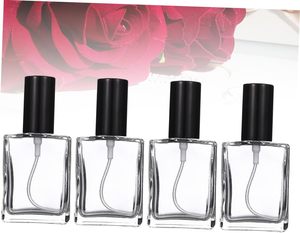 Botella de Perfume Cuadrada de Cristal de Lujo con Pulverizador, Diseño de Fábrica OEM, 50ml y 100ml, Impresión de Pantalla a Color Personalizada - Product Image 4