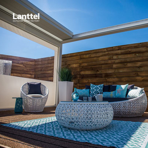 3x6m nhôm có thể thu vào mái pergola điều khiển từ xa có thể điều chỉnh mái nhà với trang trí WPC decking sân sau vườn - Product Image 6