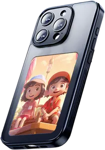 Capa de telefone com nfc e tinta para iphone 15 14 13 12 tela inteligente de quatro cores, capa inteligente com função nfc e tinta, ideal para Samsung S21