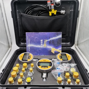 Excavator Loader Truck Heavy Equipment Digital Hydraulic <b>Measurement</b> Kit 3 <b>Gauges</b> Diagnostic <b>Tool</b> Set for Construction Machinery - Product Image 1