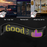 Glite New Arrival App Programmier bare LED-Auto-Schilder USB 5V Scrolling-Nachricht Led Matrix Panel Light Custom