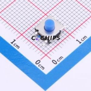 TS-1047A-A48B2-D2 Tactile Switch SMD,6.2x6.4mm Switch Single Pole Single Throw Round Button 1.8N Vertical Mount - Product Image 1