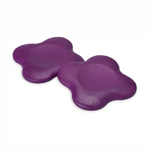 Lot de 2 genouillères de yoga – Coussinets antidérapants portables en silicone pour genoux, coudes, mains – Soutien pour le yoga, le Pilates et la méditation des enfants - Product Image 1