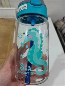 Botella de Agua de Plástico Tritan para Niños de 480ml con Diseño de Stitch y Tapa Única para la Escuela - Product Image 6