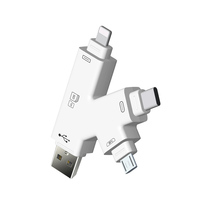 Lector de tarjetas USB OTG para tarjetas SD TF MicroSD Lector de tarjetas USB OTG SD TF MicroSD