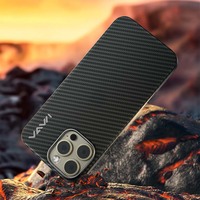 JOYPORODO V-K01 Étui de téléphone de luxe en fibre d'aramide pour iPhone 16 Pro Max Étui magnétique Android pour Huawei P70 Ultra pour Samsung