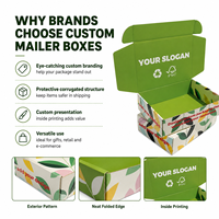 Boîte d'expédition personnalisée en carton ondulé FSC écologique avec papier recyclable et approvisionnement en gros pour l'expédition e-commerce