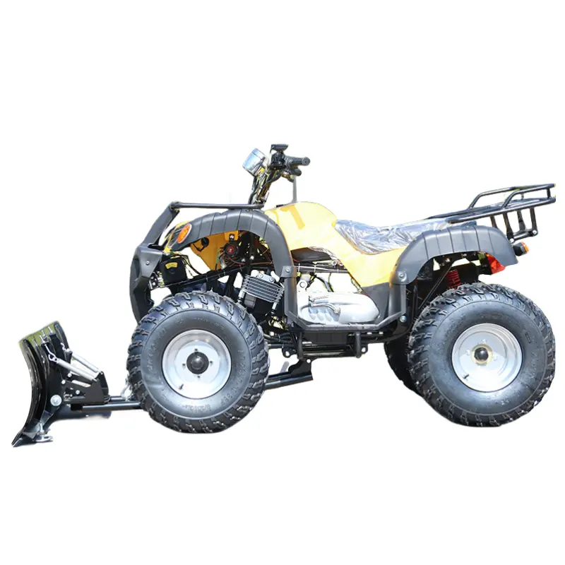 ATV Farm Vehicle Four wheel snow pusher with Thick steel plate shovel