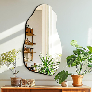Factory Custom Modern <strong>Large</strong> Glass Wall <strong>Mirror</strong> Unique Irregular Style for Bathroom Decor - Product Image 1