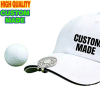 Clip de casquette de golf personnalisé en métal avec marqueur de balle texturé, logo personnalisé pour les souvenirs des membres de tournoi