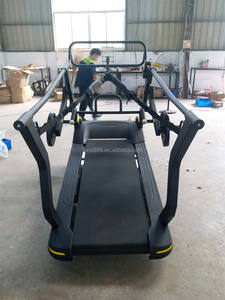 Tapis roulant mécanique plat <span class=keywords><strong>cardio</strong></span> avec écran LED, cadre en acier, plage de vitesse de 0 à 20 km/h - Product Image 6