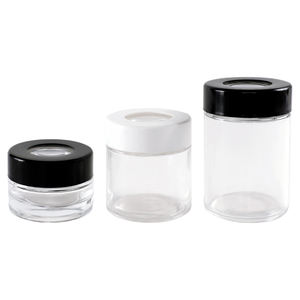 Pot en verre grossissant pour fleurs en bois personnalisé, hermétique, de 1 à 4 oz, pour fleurs, pots grossissants pour pots résistants aux enfants - Product Image 3