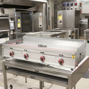 Grill a Gas stile estensione commerciale tre Gas Grill piatto Hotel ristorante attrezzature da cucina - Product Image 1